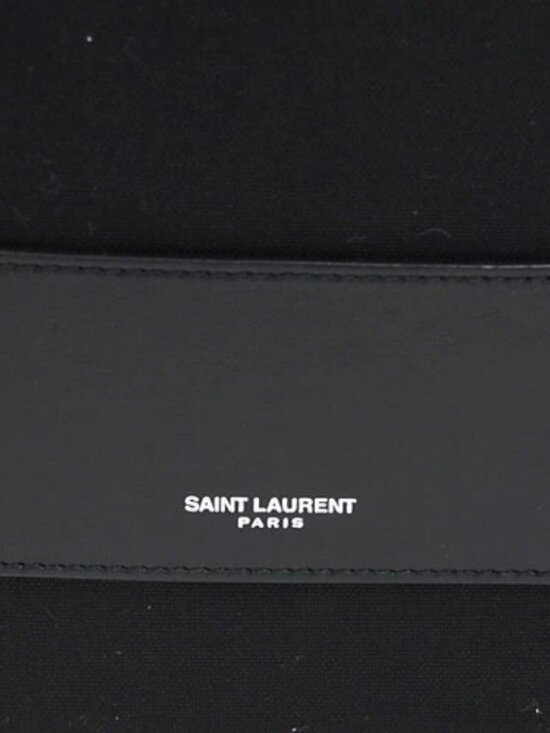 Auth SAINT LAURENT Camouflage Backpack Khaki/Black Canvas/Leather - 56572a main image 14